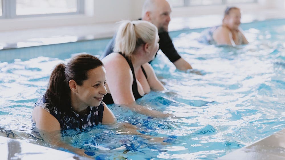 Small group Aqua Cycle class
