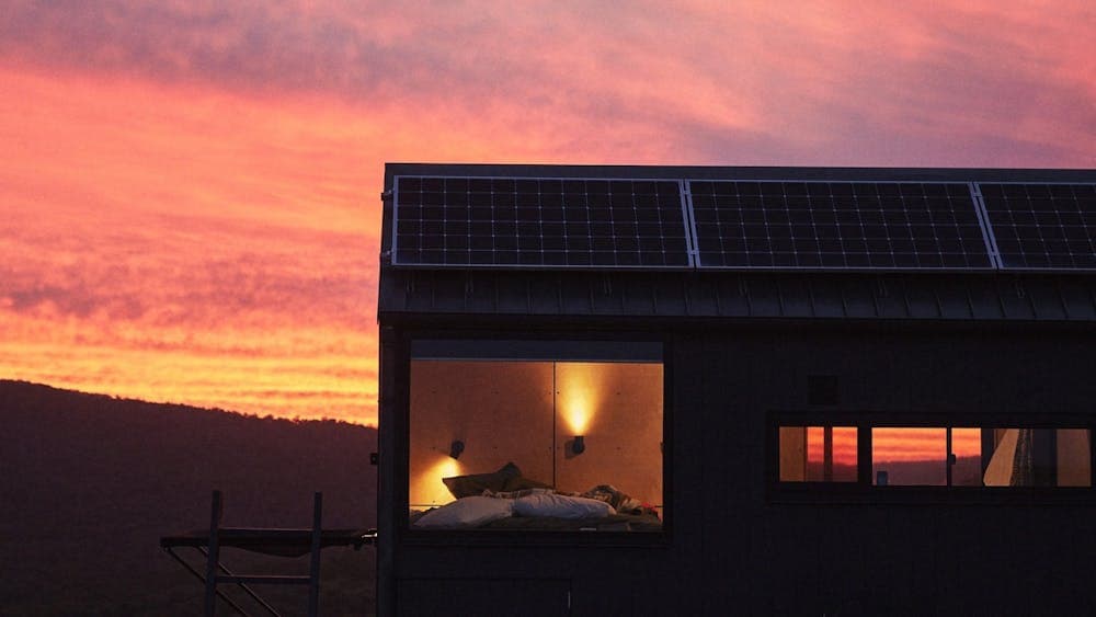 unyoked cabin sunset