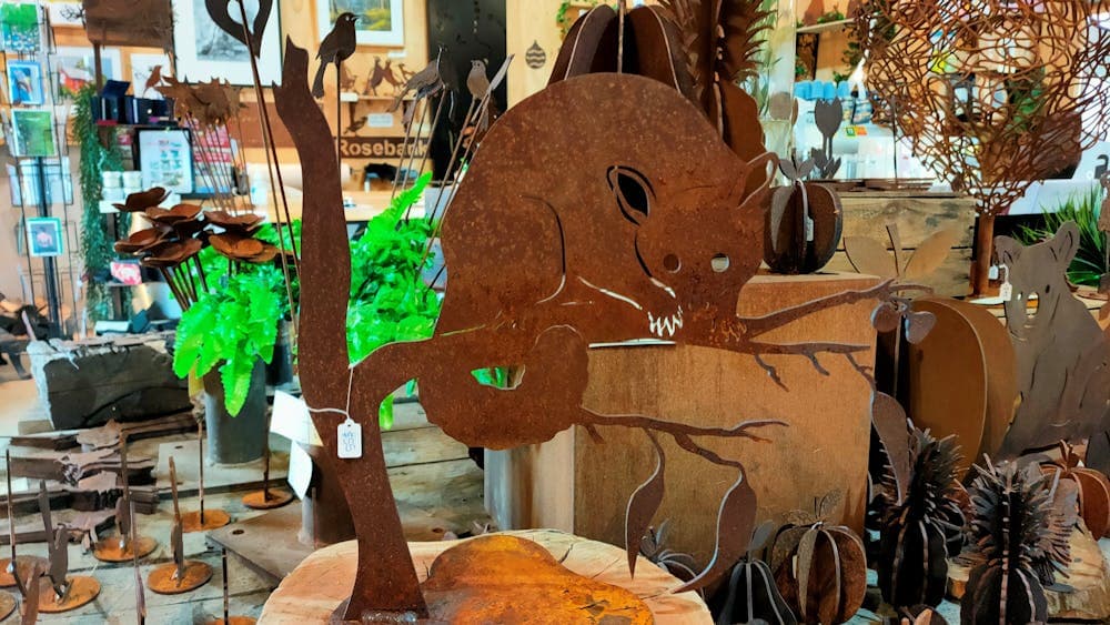 Possum garden art