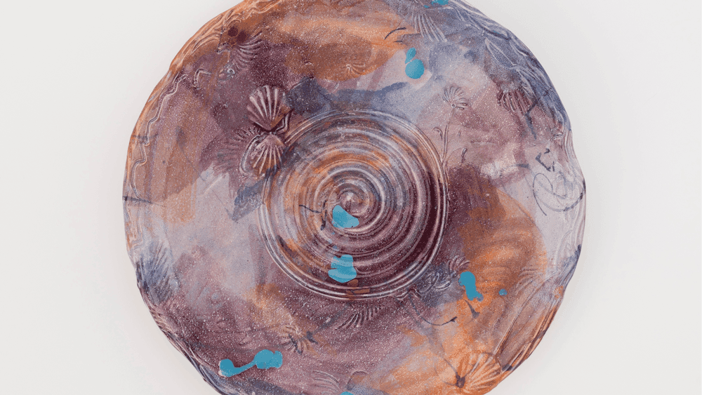 Peter Pilven colourful plate