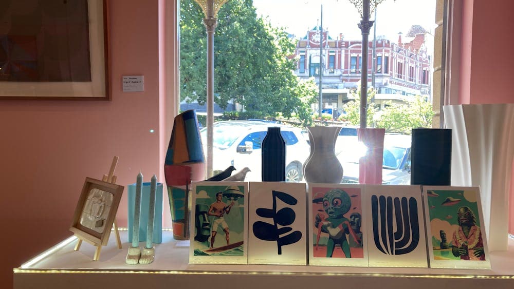 items in a shopfront window