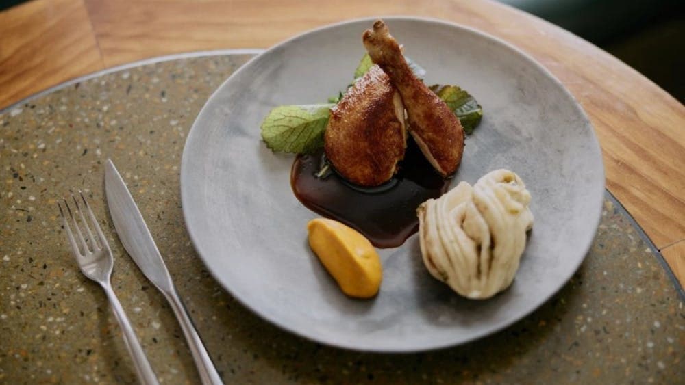 dish served on the table