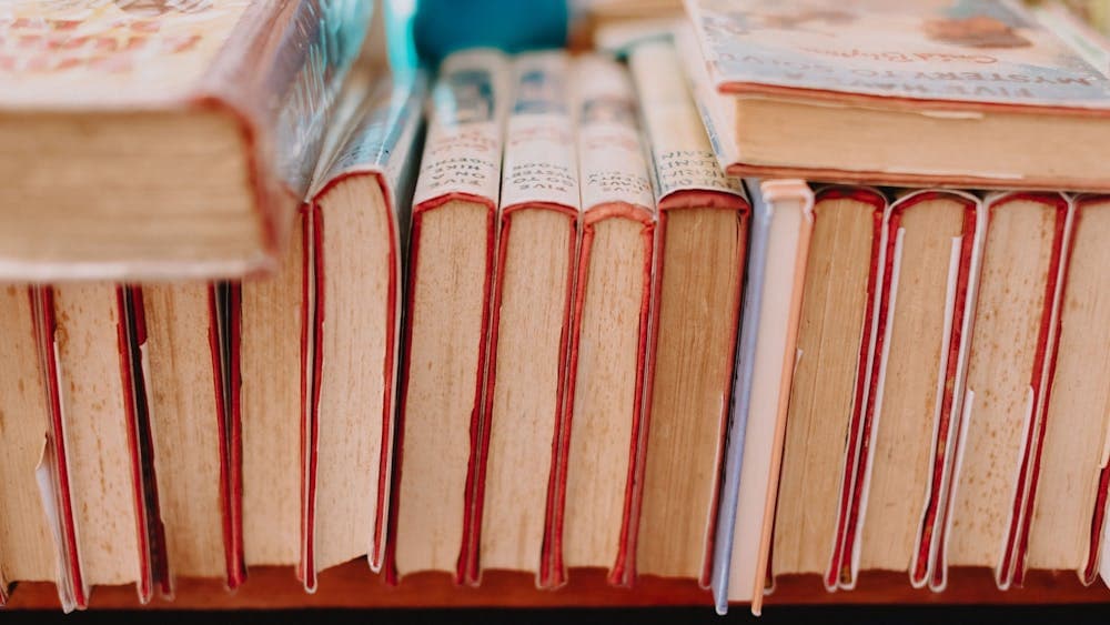 Old books stacked up for sale at the Clunes Booktown Festival