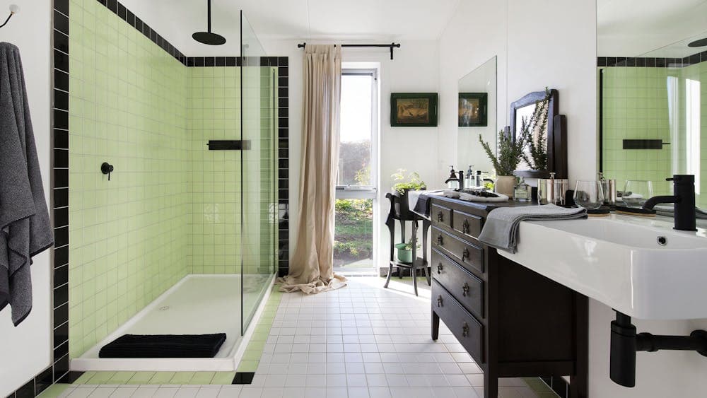 Bathroom with walk in shower