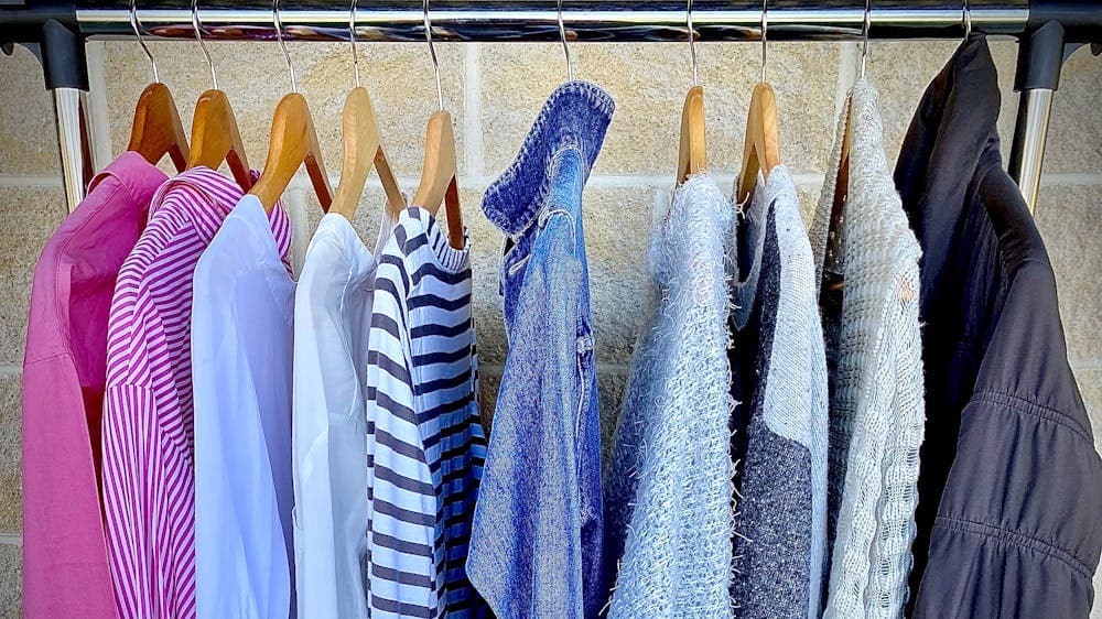 clothes on a rack at Ballarat Preloved Fashion Event