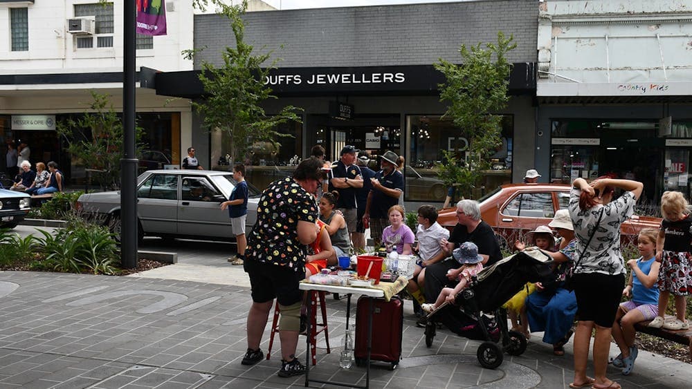 Children having their faces painted