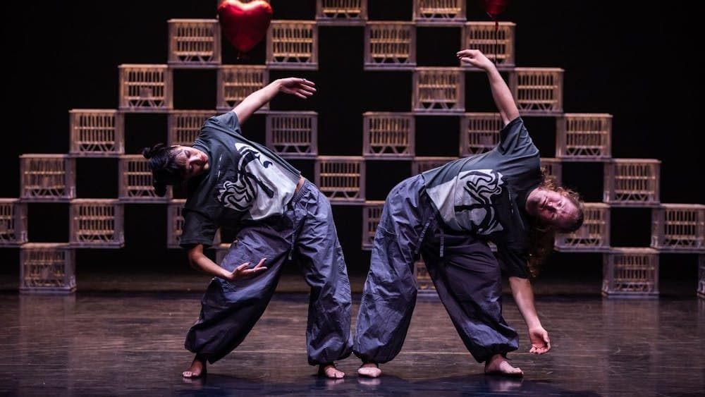 Chris Dyke and Dancer mirroring each other