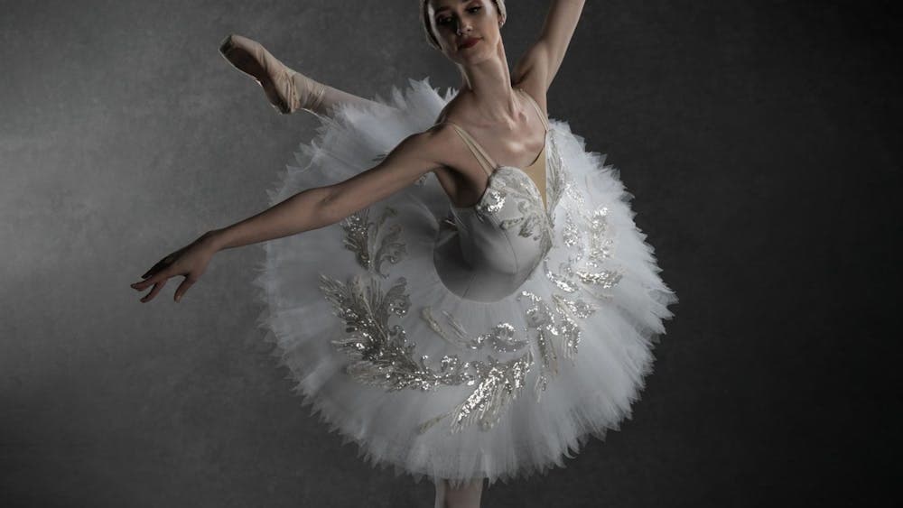 Solo Ballet Dancer as the White Swan