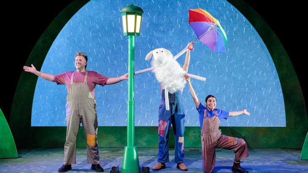 Puppeteers operating the White Sheep