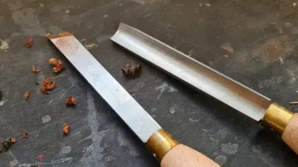 Two wood turning tools