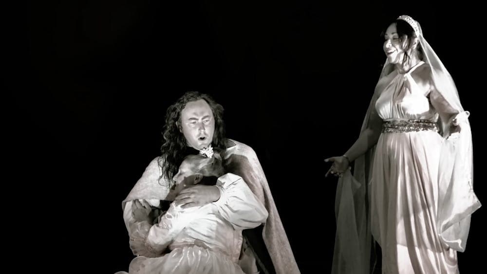Hew Wagner as Orpheus; Sarah Jane Pattichis as Eurydice; Adelaide Soccio Greenaway as Amour
