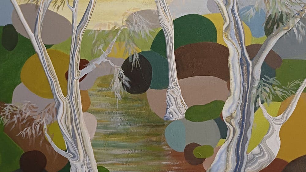 Colourful native trees and bush