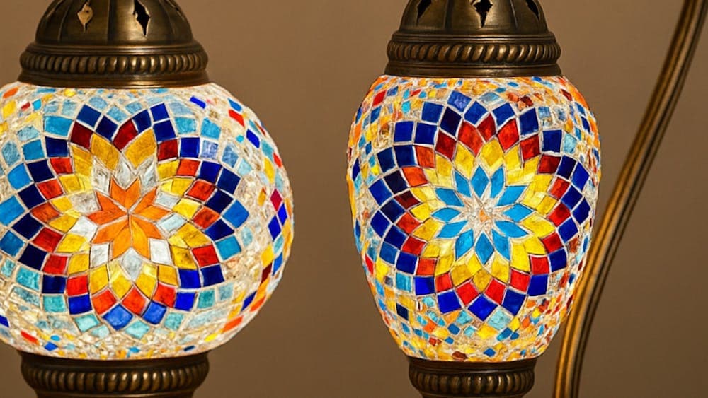 colourful Turkish lamps