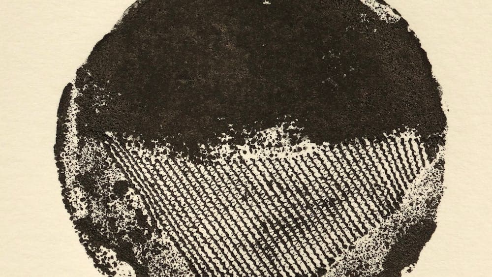 Black and white abstract print