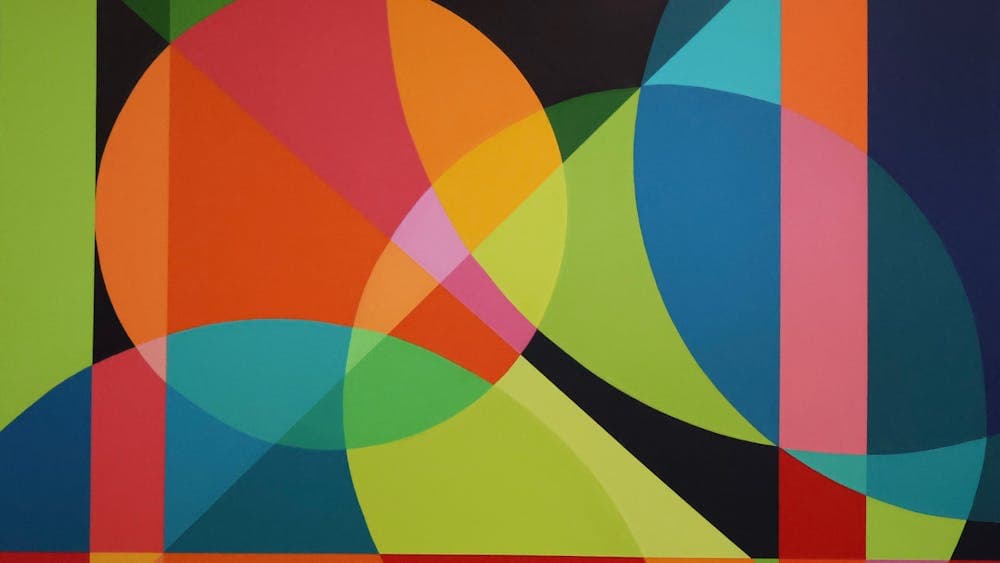 'Carousel' 122x92 cms Acrylic