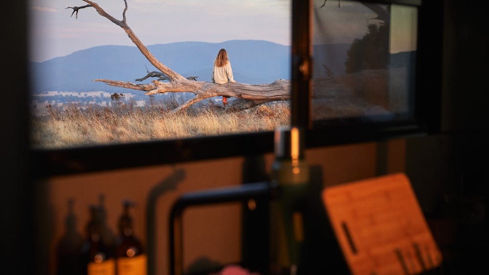unyoked cabin kitchen view