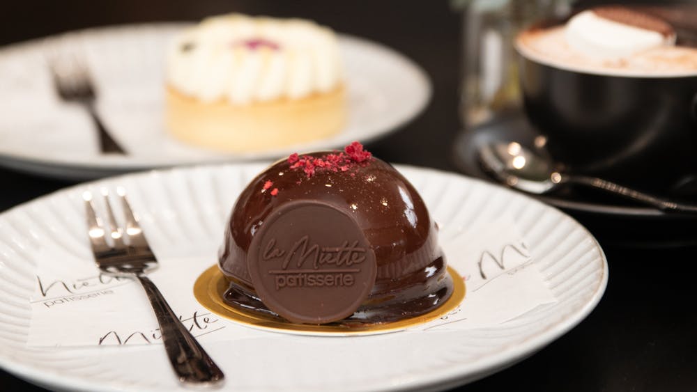 Chocolate raspberry entremet gluten free dessert