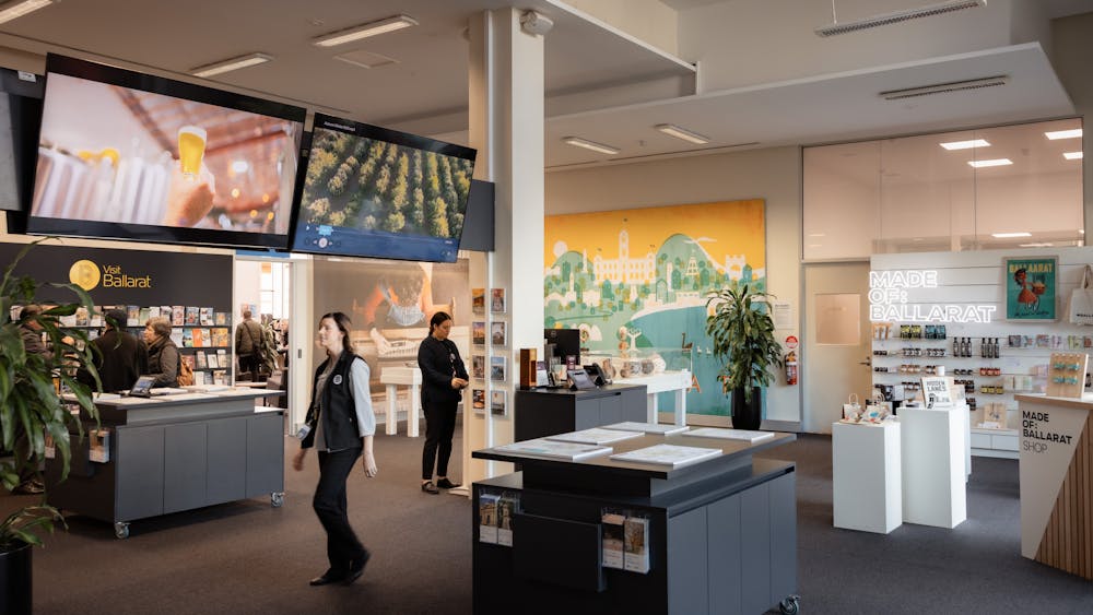 Photo shows the Ballarat Visitor Information Centre
