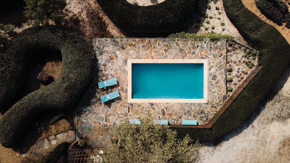 The wonderful pool at Vale Hill House