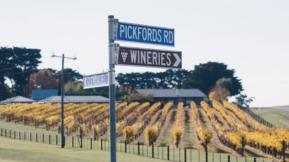 Mt Coghill Vineyard Road Signs