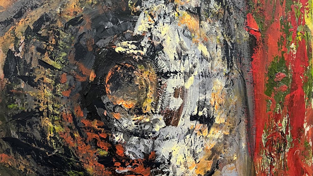 Abstract colourful painting