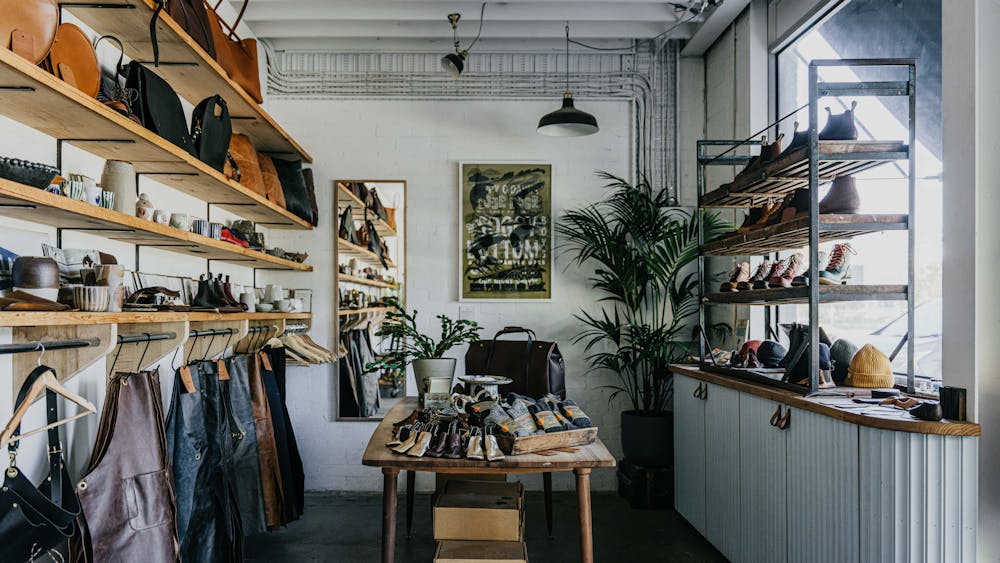 interior shot of a retail space
