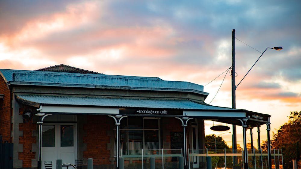 Facade of Mondegreen Cafe