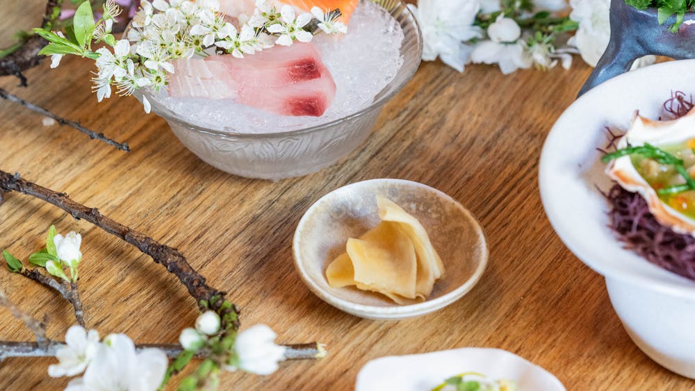 luxury sashimi course