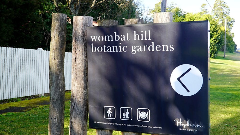 Front gate sign