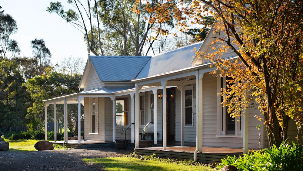Front view of the homestead