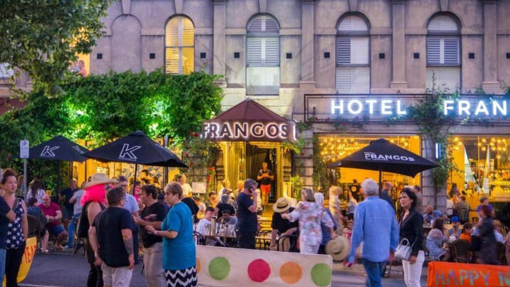 Frangos Hotel during NYE parade