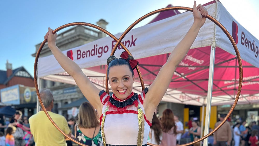 circus performer at an event