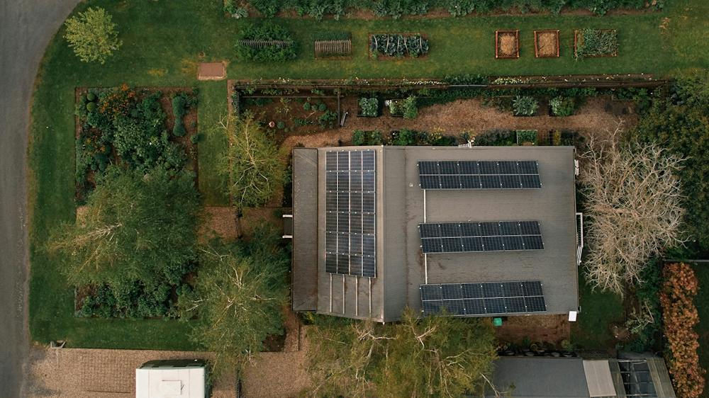 Garden design with Natasha Morgan, aerial view of Little Cottage on a Hill