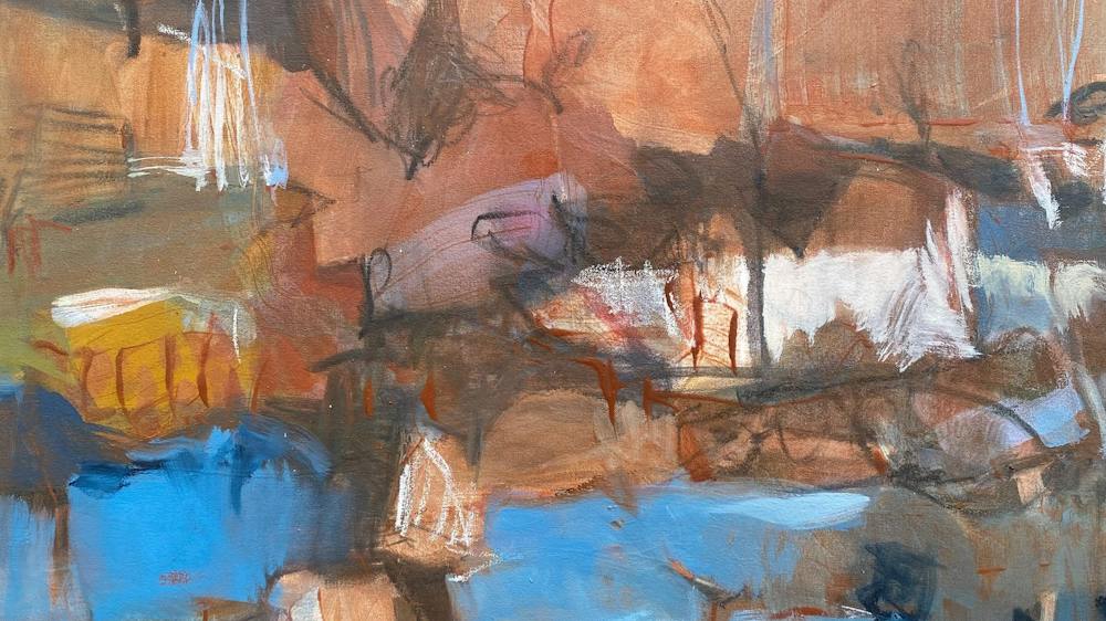 abstract landscape painting