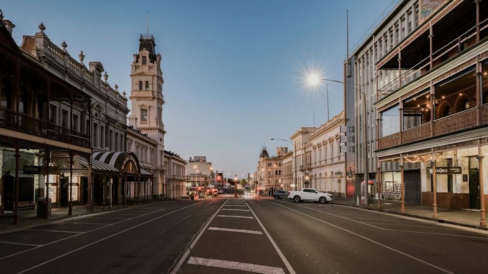 Lydiard Street at Dusk