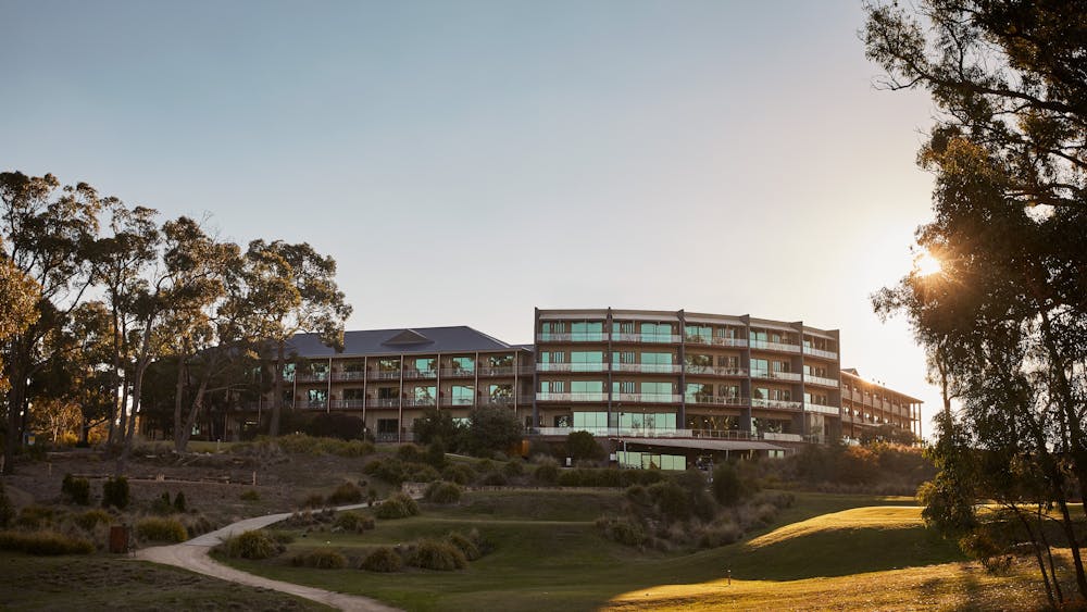 Sun setting on RACV Goldfields