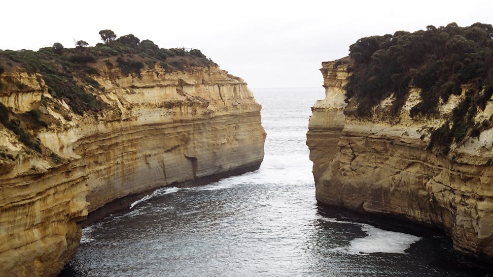 Loch Ard Gorge, the site of the sinking of the Loch Ard sailing ship, Great Ocean Road