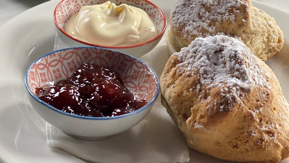 Plated Scones with Jam & Cream