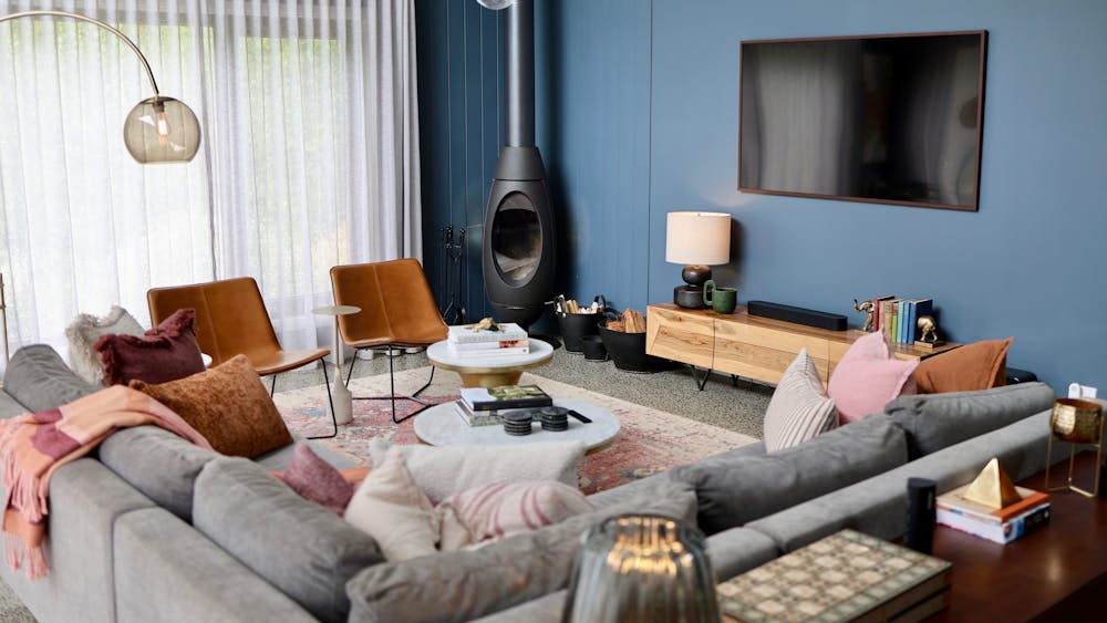 Greenleaf's living room is the place to gather and relax.