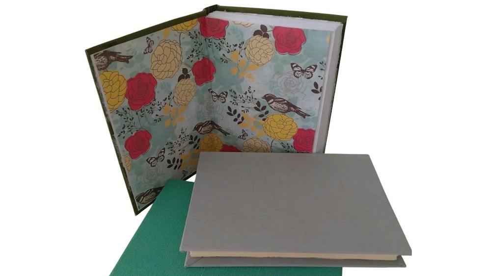 Three bound books